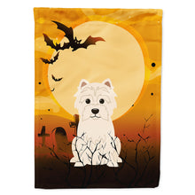 Load image into Gallery viewer, Halloween Westie Flag Canvas House Size BB4308CHF