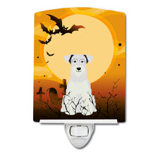 Load image into Gallery viewer, Halloween Miniature Schanuzer White Ceramic Night Light BB4319CNL