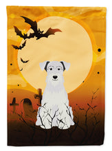 Load image into Gallery viewer, Halloween Miniature Schanuzer White Garden Flag - Outdoor Decorative Yard Flag BB4319GF