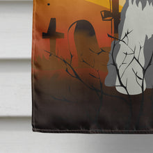 Load image into Gallery viewer, Halloween Miniature Schanuzer Salt and Pepper Flag Canvas House Size BB4320CHF