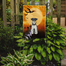 Load image into Gallery viewer, Halloween Miniature Schanuzer Salt and Pepper Garden Flag - Outdoor Decorative Yard Flag BB4320GF