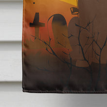 Load image into Gallery viewer, Halloween Chocolate Labrador Flag Canvas House Size BB4322CHF