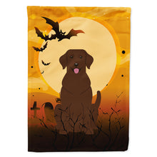 Load image into Gallery viewer, Halloween Chocolate Labrador Flag Canvas House Size BB4322CHF