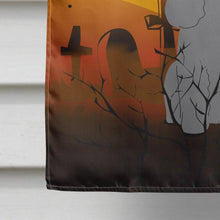 Load image into Gallery viewer, Halloween Poodle Silver Flag Canvas House Size BB4334CHF