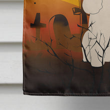 Load image into Gallery viewer, Halloween Poodle White Flag Canvas House Size BB4336CHF
