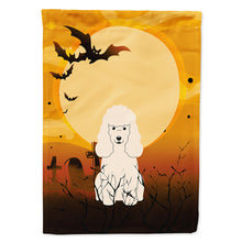 Load image into Gallery viewer, Halloween Poodle White Flag Canvas House Size BB4336CHF