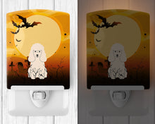 Load image into Gallery viewer, Halloween Poodle White Ceramic Night Light BB4336CNL