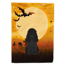 Load image into Gallery viewer, Halloween Poodle Black Flag Canvas House Size BB4337CHF