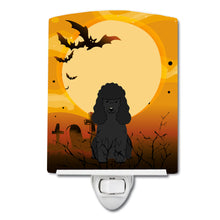 Load image into Gallery viewer, Halloween Poodle Black Ceramic Night Light BB4337CNL