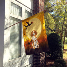 Load image into Gallery viewer, Halloween Brittany Spaniel Flag Canvas House Size BB4338CHF