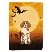 Load image into Gallery viewer, Halloween Brittany Spaniel Flag Canvas House Size BB4338CHF