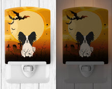 Load image into Gallery viewer, Halloween Papillon Black White Ceramic Night Light BB4342CNL