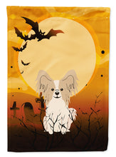 Load image into Gallery viewer, Halloween Papillon Sable White Garden Flag - Outdoor Decorative Yard Flag BB4343GF