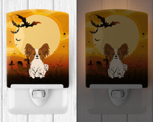 Load image into Gallery viewer, Halloween Papillon Red White Ceramic Night Light BB4344CNL