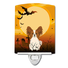 Load image into Gallery viewer, Halloween Papillon Red White Ceramic Night Light BB4344CNL