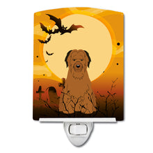 Load image into Gallery viewer, Halloween Briard Brown Ceramic Night Light BB4348CNL