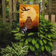 Load image into Gallery viewer, Halloween Shih Tzu Silver Chocolate Garden Flag - Outdoor Decorative Yard Flag BB4352GF