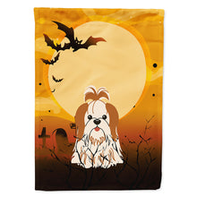 Load image into Gallery viewer, Halloween Shih Tzu Red White Flag Canvas House Size BB4353CHF