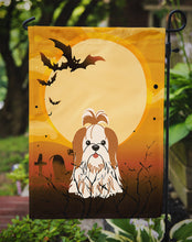 Load image into Gallery viewer, Halloween Shih Tzu Red White Garden Flag - Outdoor Decorative Yard Flag BB4353GF