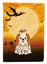 Load image into Gallery viewer, Halloween Shih Tzu Red White Garden Flag - Outdoor Decorative Yard Flag BB4353GF
