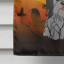 Load image into Gallery viewer, Halloween Shih Tzu Black Silver Flag Canvas House Size BB4355CHF
