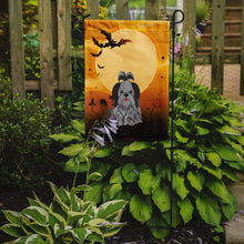 Load image into Gallery viewer, Halloween Shih Tzu Black Silver Garden Flag - Outdoor Decorative Yard Flag BB4355GF
