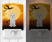 Load image into Gallery viewer, Halloween Bedlington Terrier Blue Ceramic Night Light BB4356CNL