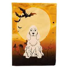 Load image into Gallery viewer, Halloween Cocker Spaniel Buff Flag Canvas House Size BB4360CHF