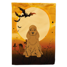 Load image into Gallery viewer, Halloween Cocker Spaniel Red Flag Canvas House Size BB4361CHF