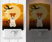 Load image into Gallery viewer, Halloween Wire Fox Terrier Ceramic Night Light BB4367CNL