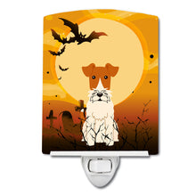 Load image into Gallery viewer, Halloween Wire Fox Terrier Ceramic Night Light BB4367CNL