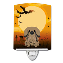Load image into Gallery viewer, Halloween Pekingnese Tan Ceramic Night Light BB4368CNL