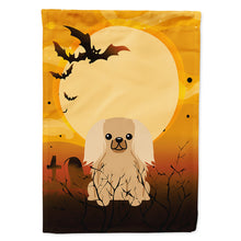 Load image into Gallery viewer, Halloween Pekingnese Fawn Sable Flag Canvas House Size BB4370CHF