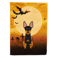 Load image into Gallery viewer, Halloween English Toy Terrier Flag Canvas House Size BB4375CHF