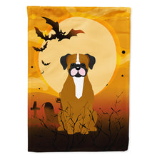 Load image into Gallery viewer, Halloween Flashy Fawn Boxer Flag Canvas House Size BB4382CHF