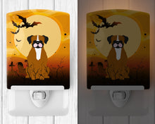 Load image into Gallery viewer, Halloween Flashy Fawn Boxer Ceramic Night Light BB4382CNL