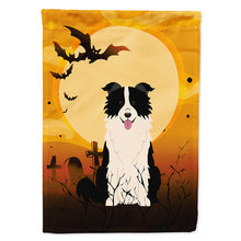 Load image into Gallery viewer, Halloween Border Collie Black White Flag Canvas House Size BB4384CHF