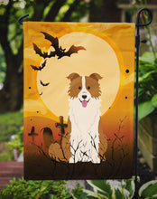 Load image into Gallery viewer, Halloween Border Collie Red White Garden Flag - Outdoor Decorative Yard Flag BB4385GF