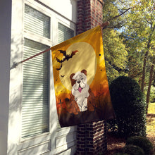 Load image into Gallery viewer, Halloween English Bulldog Brindle White Flag Canvas House Size BB4387CHF