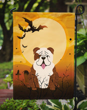 Load image into Gallery viewer, Halloween English Bulldog Brindle White Garden Flag - Outdoor Decorative Yard Flag BB4387GF