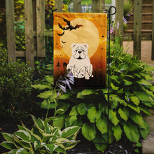 Load image into Gallery viewer, Halloween English Bulldog White Garden Flag - Outdoor Decorative Yard Flag BB4389GF
