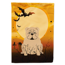 Load image into Gallery viewer, Halloween English Bulldog Fawn Flag Canvas House Size BB4390CHF