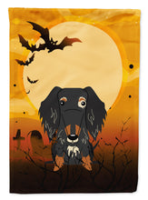 Load image into Gallery viewer, Halloween Wire Haired Dachshund Dapple Garden Flag - Outdoor Decorative Yard Flag BB4394GF