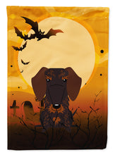 Load image into Gallery viewer, Halloween Wire Haired Dachshund Chocolate Garden Flag - Outdoor Decorative Yard Flag BB4395GF