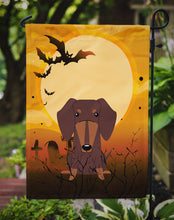 Load image into Gallery viewer, Halloween Dachshund Chocolate Garden Flag - Outdoor Decorative Yard Flag BB4397GF