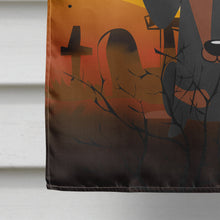Load image into Gallery viewer, Halloween Dachshund Black Tan Flag Canvas House Size BB4398CHF
