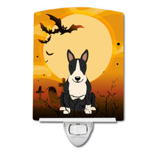 Load image into Gallery viewer, Halloween Bull Terrier Black White Ceramic Night Light BB4399CNL