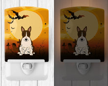 Load image into Gallery viewer, Halloween Bull Terrier Dark Brindle Ceramic Night Light BB4402CNL