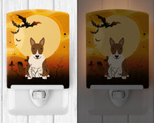 Load image into Gallery viewer, Halloween Bull Terrier Brindle Ceramic Night Light BB4403CNL