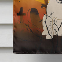 Load image into Gallery viewer, Halloween Bull Terrier White Flag Canvas House Size BB4404CHF